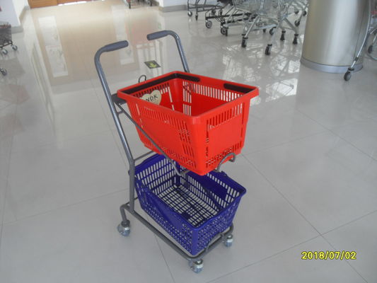 China Giro 4 trole da compra do supermercado de 3 rodízios do PVC da polegada usado na loja pequena fábrica