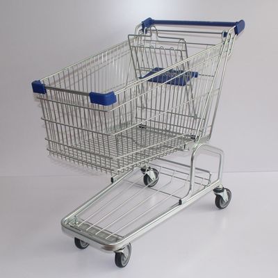 comprar trole de carregamento pesado de venda quente da compra do metal do supermercado da série de Greman do shopping do dever do carrinho de compras 180L online manufacture