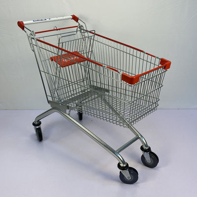 comprar 150L TPU roda o carrinho de compras de aço do estilo europeu para a mercearia online manufacture