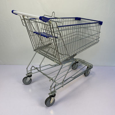 comprar trole asiático da compra do metal do supermercado do estilo do trole das compras na mercearia dos rodízios de 180L TPR online manufacture