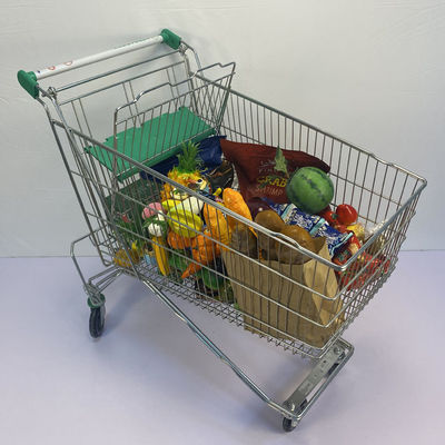 comprar o armazenamento da loja de general 180L cromou o trole da compra do supermercado do mercado de Europa online manufacture