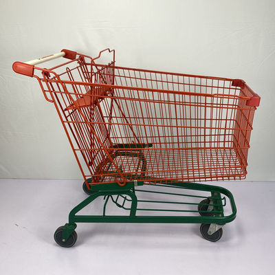 comprar 210L tipo alemão carro do trole da compra do armazém vermelho e verde com as rodas do plutônio de 5 polegadas online manufacture