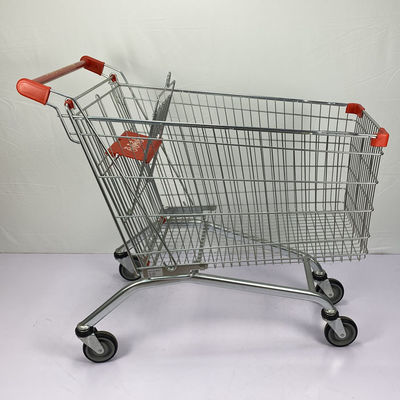 comprar Grande carrinho de mão europeu do estilo do trole 240L do supermercado da capacidade para a cesta do metal da compra da família com crianças Seat online manufacture