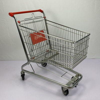 comprar O carro personalizado do mantimento do supermercado 150L zinca o trole chapeado da compra do armazém online manufacture