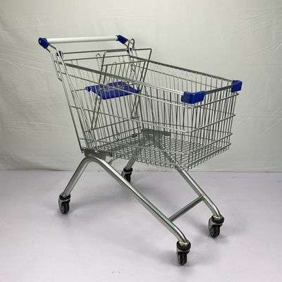 comprar Capacidade de carga de aço de compra europeia regular do carrinho de compras 110Kg do supermercado do trole 125L online manufacture