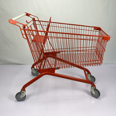 comprar Do estilo europeu de aço do carrinho de compras da grande capacidade 180L carro de compra feito sob encomenda vermelho do trole online manufacture