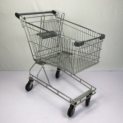 comprar CE australiano de Gray Chain Store Shopping Cart do metal do trole da compra do supermercado do estilo 150L online manufacture