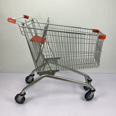 comprar Estilo europeu personalizado 	Revestimento do pó do trole do supermercado do metal do trole 150L das compras na mercearia online manufacture