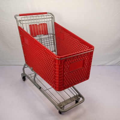 comprar Plástico múltiplo do trole do supermercado do uso dos carrinhos de compras plásticos da grande capacidade 175L online manufacture