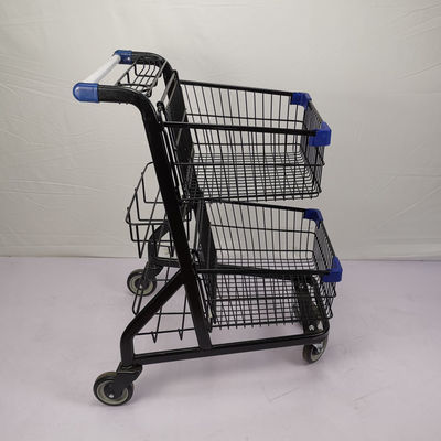 comprar Peso leve do trole da compra do metal da eletroforese 80L com 3 cestas 4