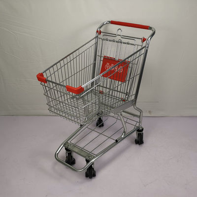 comprar Carrinho de compras pequeno da mercearia do trole da compra do metal 60L com rodas do plutônio online manufacture