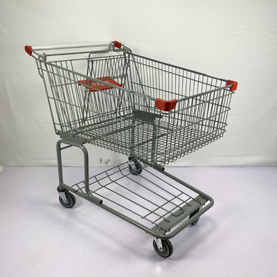 comprar trole grande da compra do fio de metal da cesta 175L com as rodas inferiores do quadro TPR TPU online manufacture
