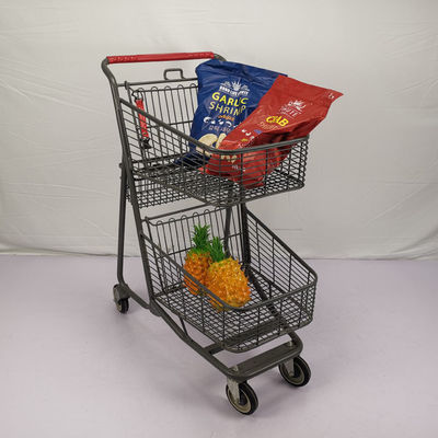 comprar Carro customizável do mantimento do supermercado de Gray Shopping Basket Trolley Chain do CE com 4