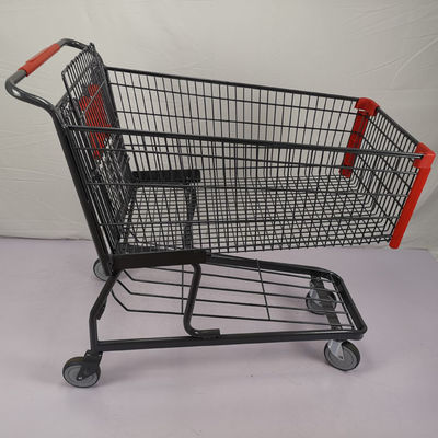 comprar Trole americano das compras na mercearia do armazém do estilo 125L com as rodas de Tente TPR do ângulo da colisão online manufacture