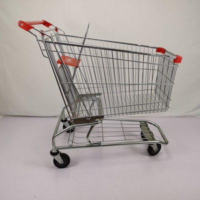 comprar Carrinho de compras super do aço carbono do trole da compra do armazém do americano 210L grande online manufacture