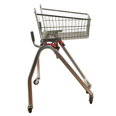 comprar Trole deficiente do tamanho pequeno conveniente empurrar o trole integrado com a correia segura em encenações múltiplas nos supermercados online manufacture