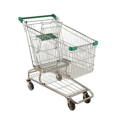 comprar Zinque o aço do carrinho de compras Q195 do metal do revestimento do pó com as peças plásticas verdes online manufacture