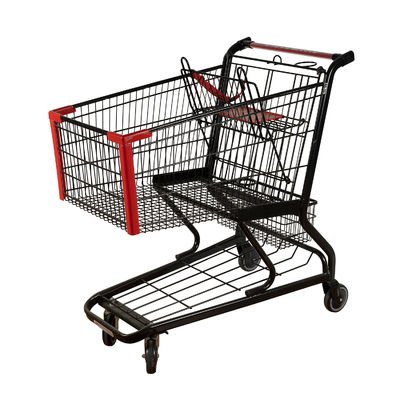 comprar EN de pouco peso BS 1929 do carro do mantimento do trole da compra do metal do preto 125L online manufacture
