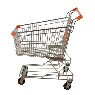 comprar Metal de compra Mesh Cage Powder Coating da grande capacidade do trole 125L do supermercado êxito de vendas do estilo de Ásia online manufacture