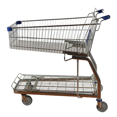 comprar Carrinho de mão longo da loja de Mesh Cage Supermarket Large Grocery do fio de metal com venda por atacado do chassi online manufacture