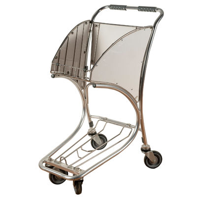 comprar Chrome de alumínio chapeou o peso leve pequeno do carro da bagagem do trole da bagagem do aeroporto online manufacture