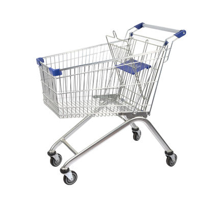 comprar Zinque o carro de compras na mercearia europeu do estilo do trole de aço da compra do supermercado online manufacture