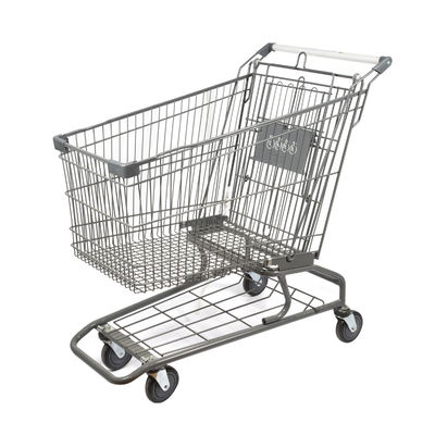comprar Claro - zinco do carrinho de compras do metal da grande capacidade 180L e revestimento americanos cinzentos do pó online manufacture