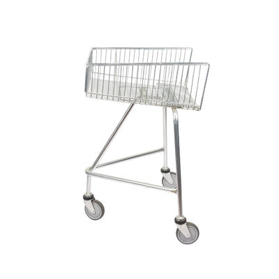 comprar O trole raso da compra do trole deficiente com rodas da escada rolante empurra ao longo do galvanizado online manufacture