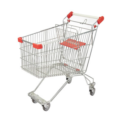 comprar da mercearia de aço do carrinho de mão do supermercado do estilo do russo da grande capacidade 125L venda por atacado de alta qualidade do carro online manufacture