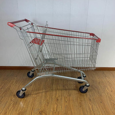 comprar 210L Loja de variedades Certificado CE Roda de elevador Carrinho de compras de aço online manufacture