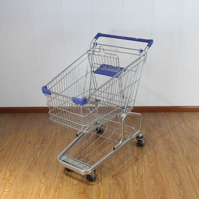 comprar 100L Venda de mantimentos Carrinho de rolamento de aço revestimento em pó de aço do tipo alemão Carrinho de compras online manufacture