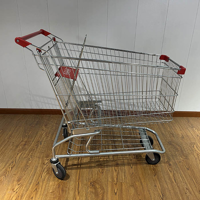 comprar 180L Varejo General Trolley de Supermercado Trolley de Supermercado de estilo americano Trolley de compras com rodas de 5 polegadas online manufacture