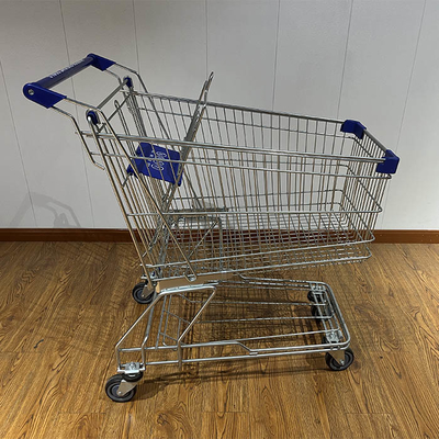 comprar Carrinho de compras de supermercado tipo asiático de 100L com certificado SGS galvanizado para escada rolante online manufacture
