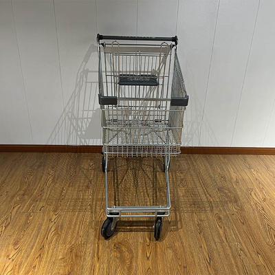 comprar 125L Australian supermarket shopping cart with grey plastic parts chain store shopping cart CE online manufacture