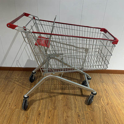 comprar 100L European Style Shopping Trolley with CE Certification Metal Supermarket Carts online manufacture
