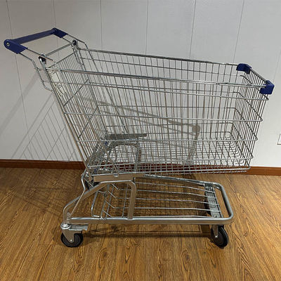 comprar 240L Large Capacity Convenience Store Grocery Carts Metal Durable German type Steel Shopping Cart Fabricação em linha