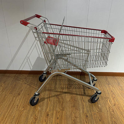 comprar 125L European Style Metal Supermarket Shopping Carts Trolley with Custom Logo Printing Fabricação em linha