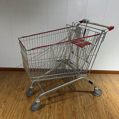 comprar 240L European Style Shopping Trolley with CE Certification Metal Supermarket Carts Fabricação em linha