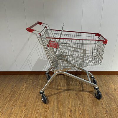 comprar 125L European Style Hand Folding Shopping Trolley Cart with Children Seats Fabricação em linha