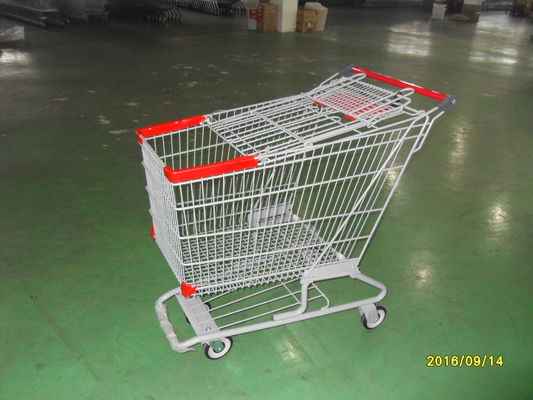 China Amercian 114 carrinhos de compras do metal de Childs com E-revestimento e o revestimento cinzento do pó fábrica